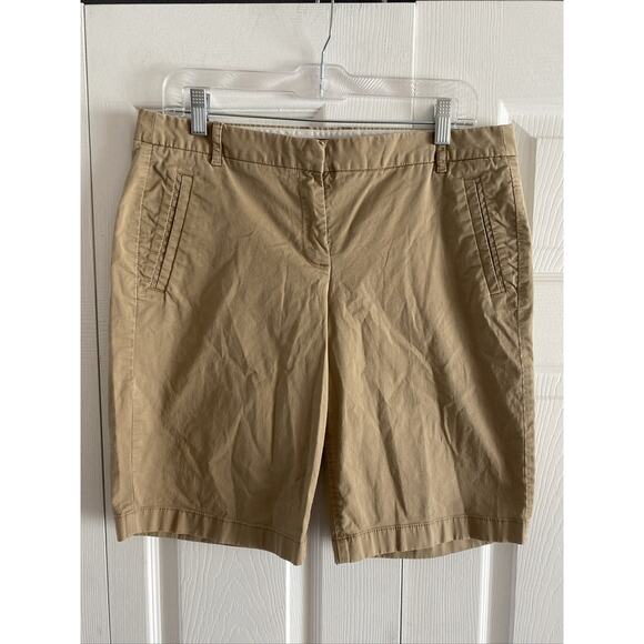 J‎ Crew Womens 10 Khaki Bermuda Shorts - Picture 1 of 8